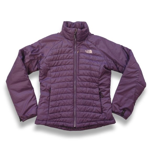 Sold-The North Face PrimaLoft puffer quilted zip up jacket womens S - Picture 3 of 9